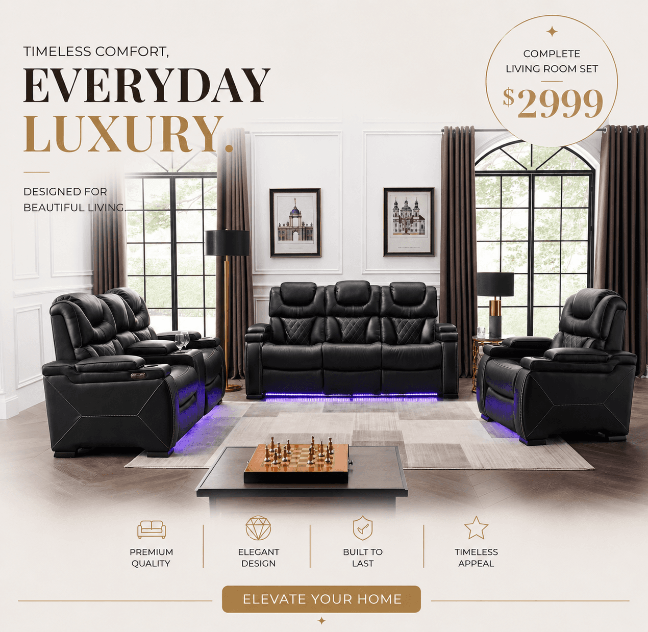 COMPLETE RECLINER SET - Call for pricing