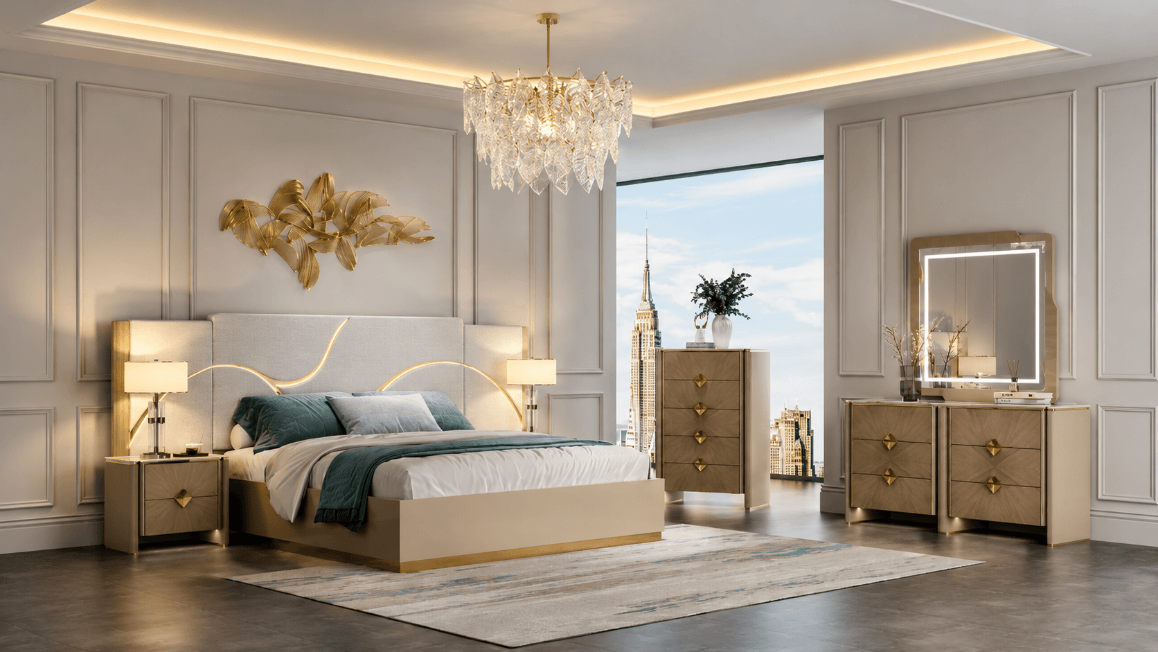 Geneva Bedroom Collection at Trendz Furniture Edmonton